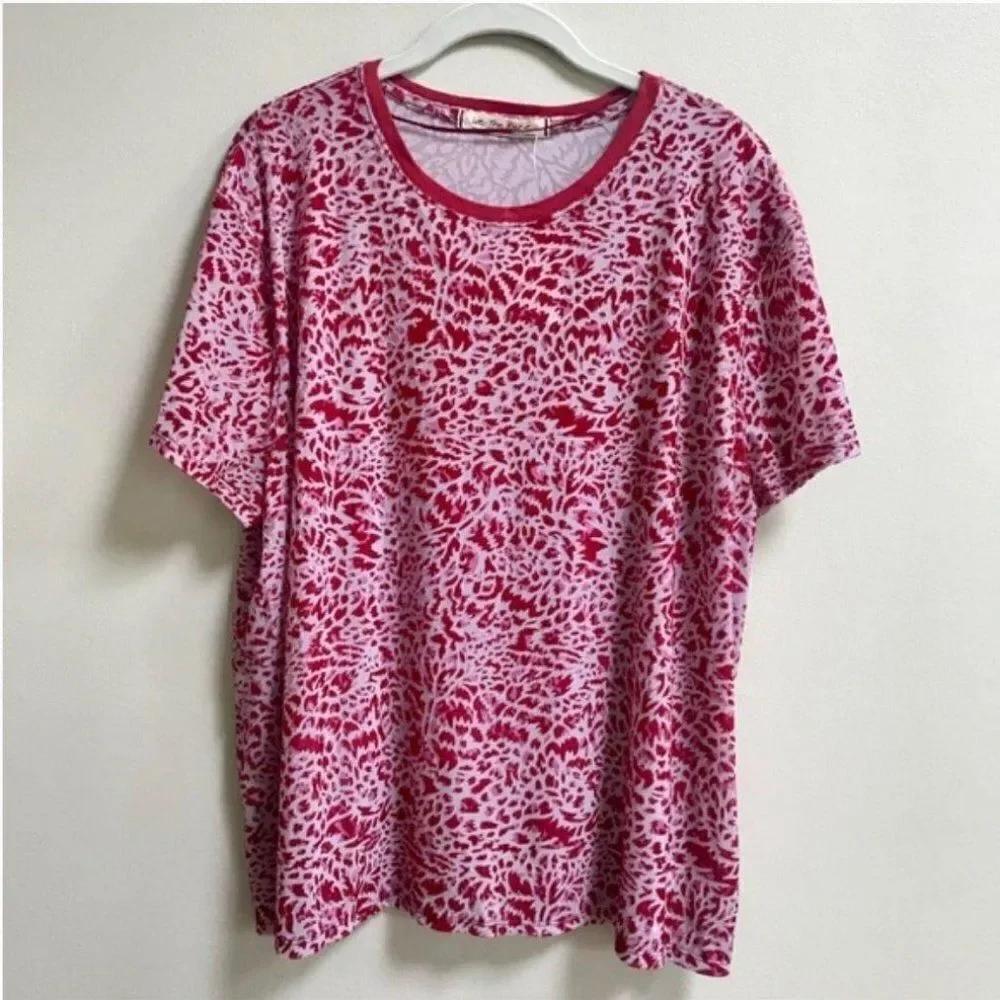 Free People We The Free Teddy T-Shirt S Red
